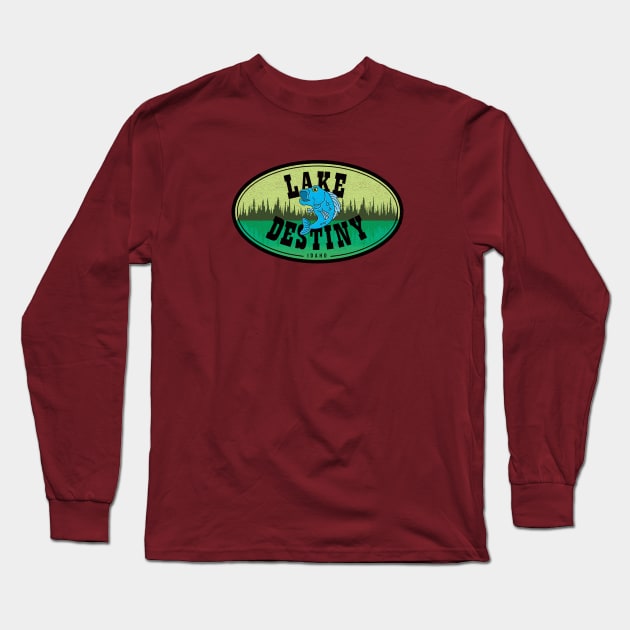 Vintage Fishing Hole Long Sleeve T-Shirt by Heyday Threads